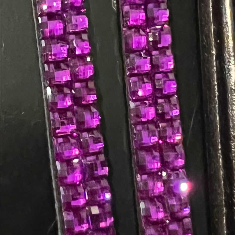 Purple Rhinestone Lanyard (new in plastic sleeve) - Picture 3 of 4